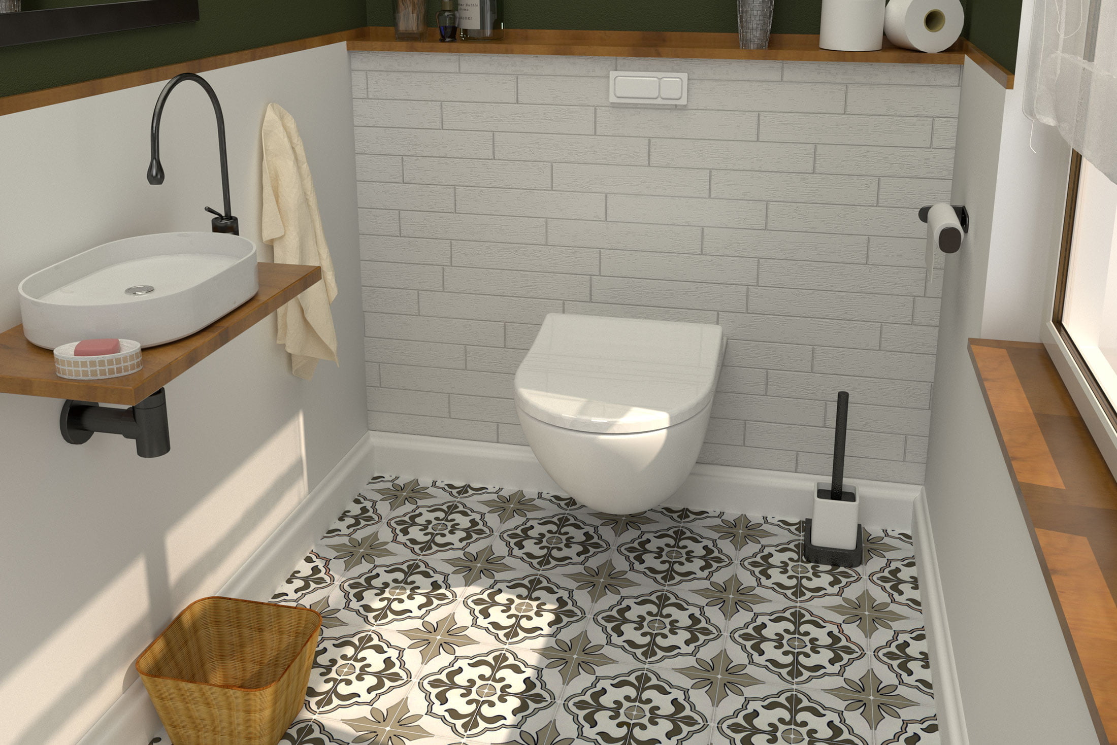 3d slika kupaonice sa primjerom wc sjedala bemis designer2 dizajn ambalaze packaging design